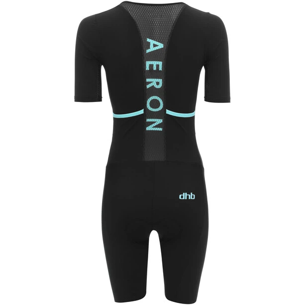 Dhb Aeron SS Tri Suit Women black/teal 5 Dhb Aeron SS Tri Suit Women black/teal - Image 3