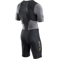 Skins TRI Brand SS Tri Suit Men black/carbon -Wetsuits Sales Store skins tri brand ss tri suit men black carbon 2