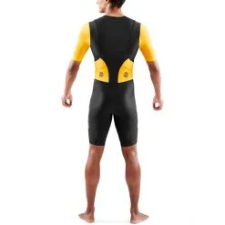 Skins TRI Brand SS Tri Suit Men black/zest 13 Skins TRI Brand SS Tri Suit Men black/zest -Wetsuits Sales Store skins tri brand ss tri suit men black zest 6